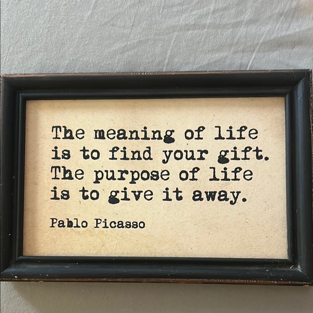 Black Framed Inspirational Wall Art